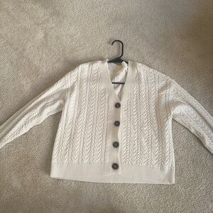 Cable Knit Cream Sweater